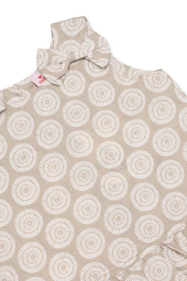 Girls Printed Co-ord Set – Fawn & White - Cute Kids