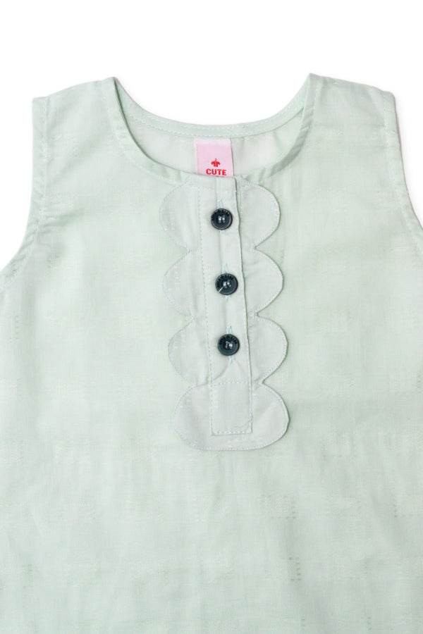 Girls co-ord Set - P-Green - Cute Kids