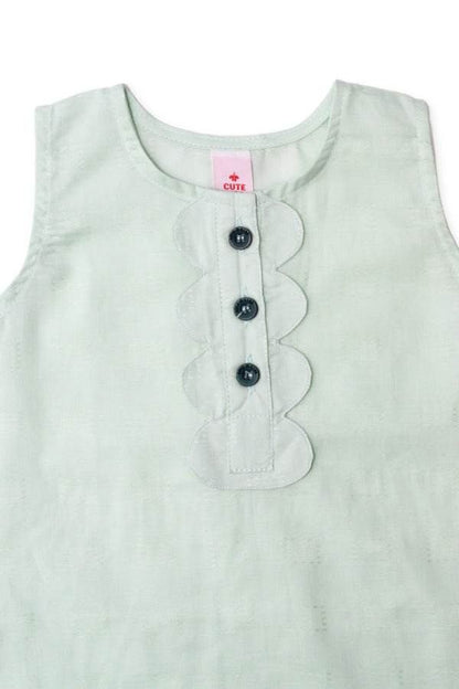 Girls co-ord Set - P-Green - Cute Kids