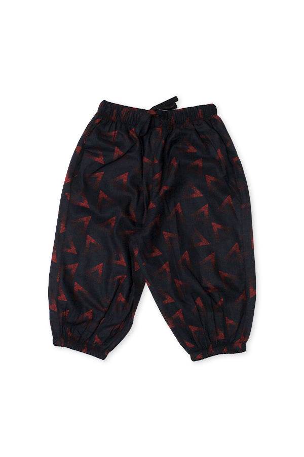 Girls Printed Co-ord Set – Black & Red - Cute Kids