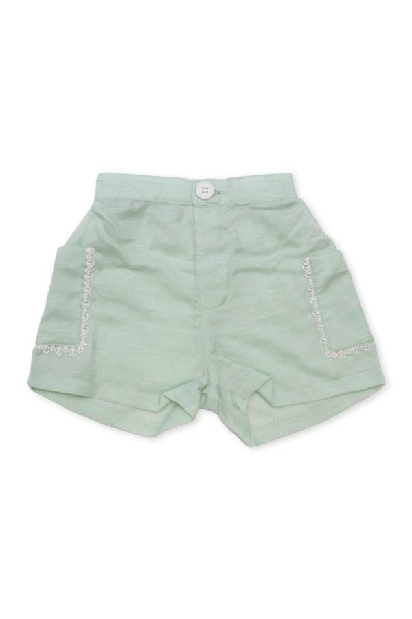 Newborn Floral Printed Co-ord Set with Purse – White & Mint - Cute Kids