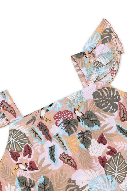 NewBorn Tropical Leaf Printed Co-ord Set – Multicolor - Cute Kids