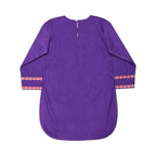 Girls Embroidered Co-ord Set - Purple