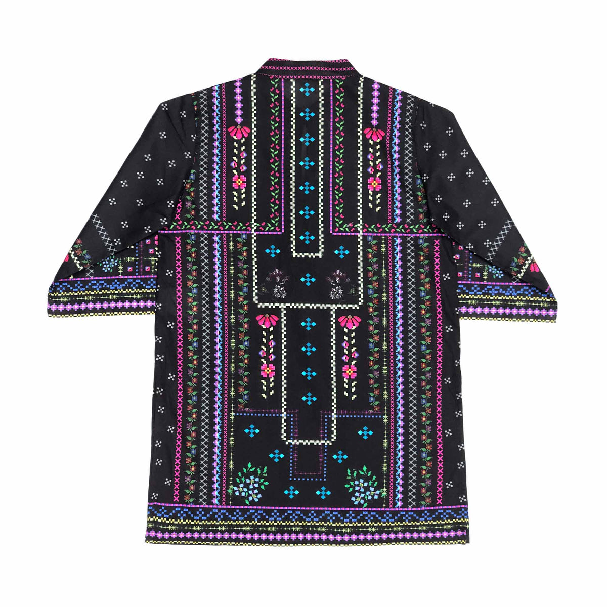 Girls Digital Printed Co-ord Set - Black