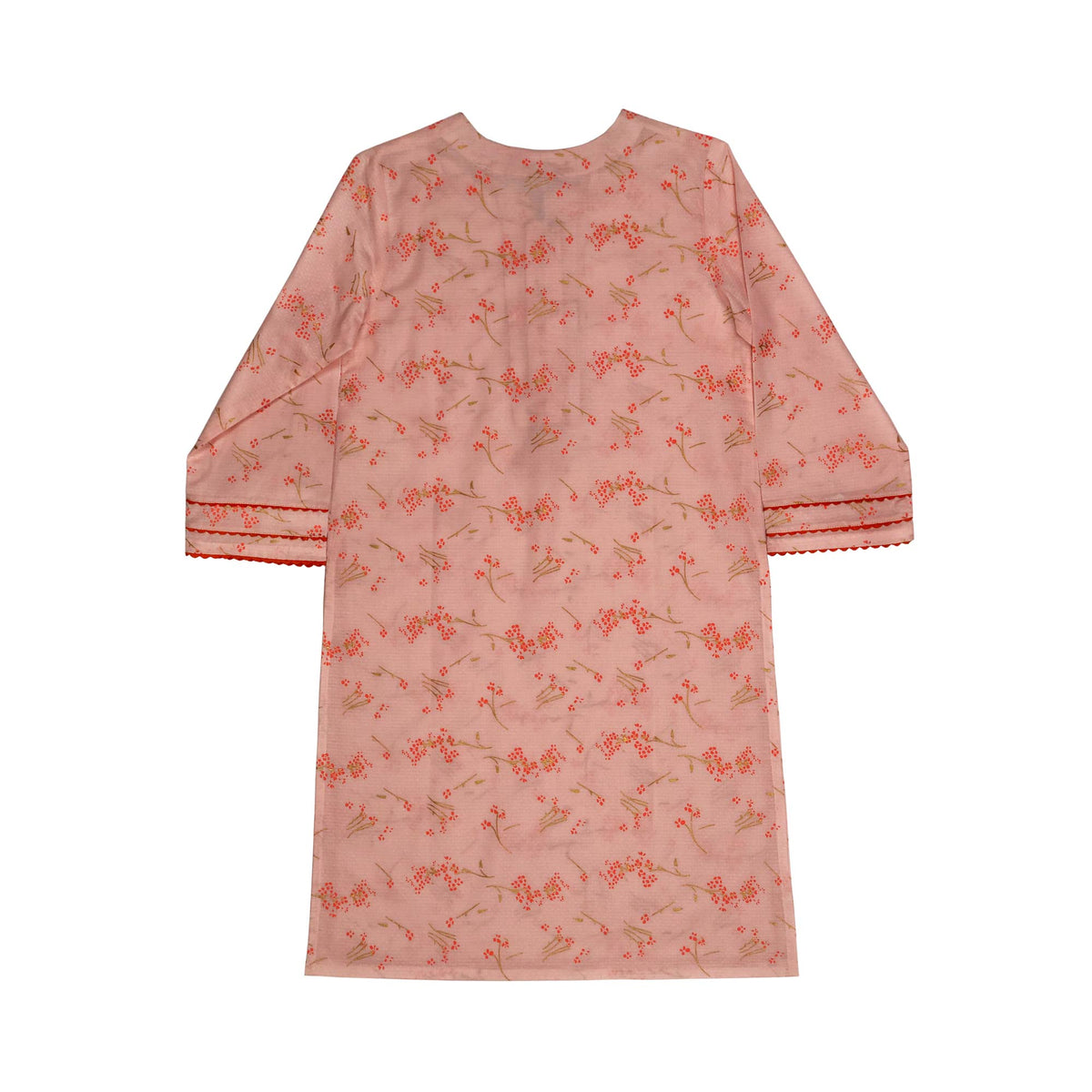 Girls Screen Printed Co-ord Set - Peach