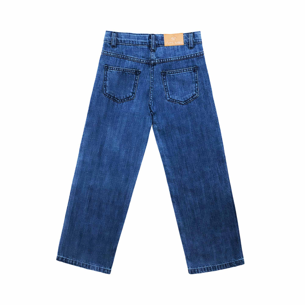Girls Stone Studded Jeans - Dark Shade