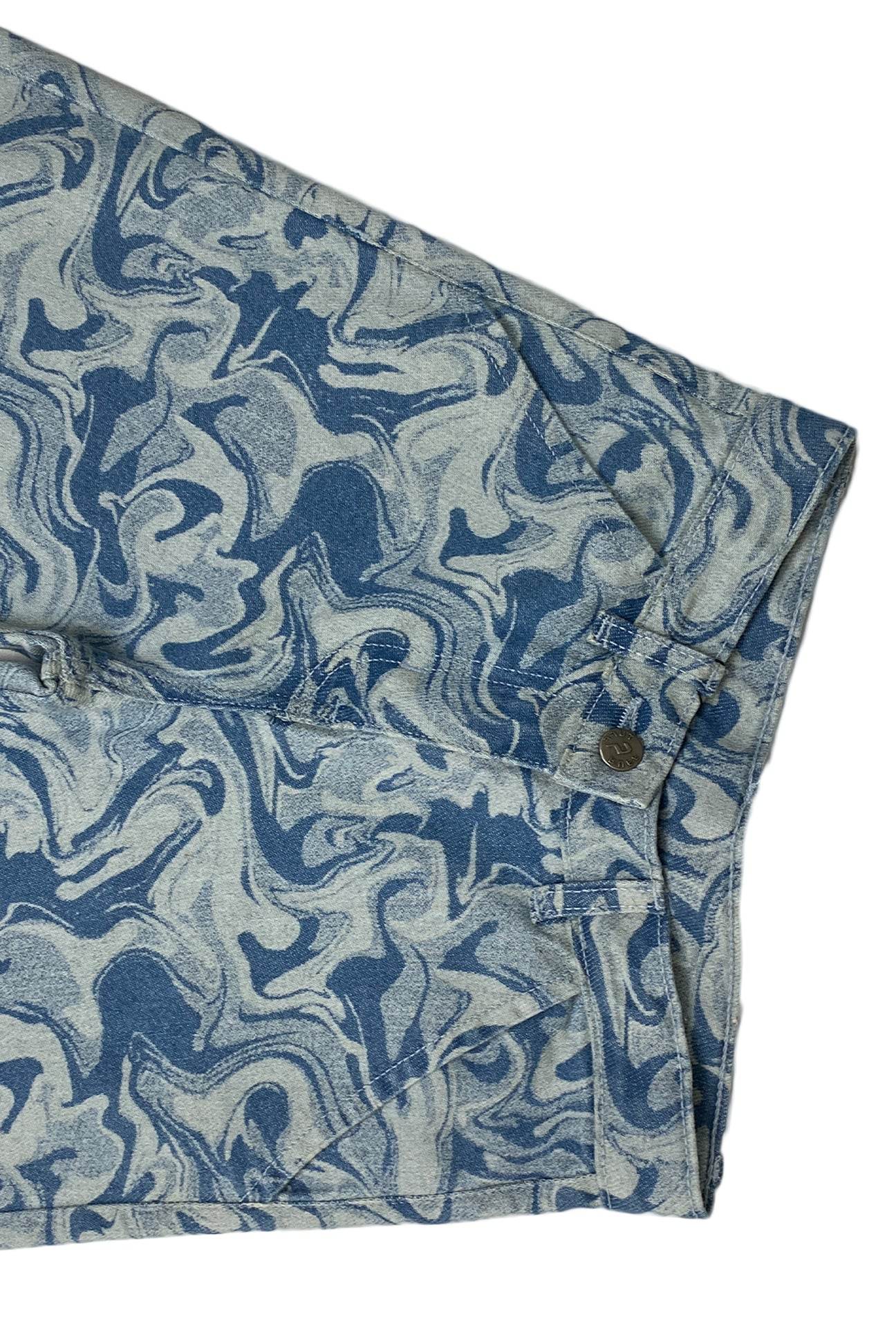 Girls Wide Leg Denim Jeans - Light Wash - Cute Kids