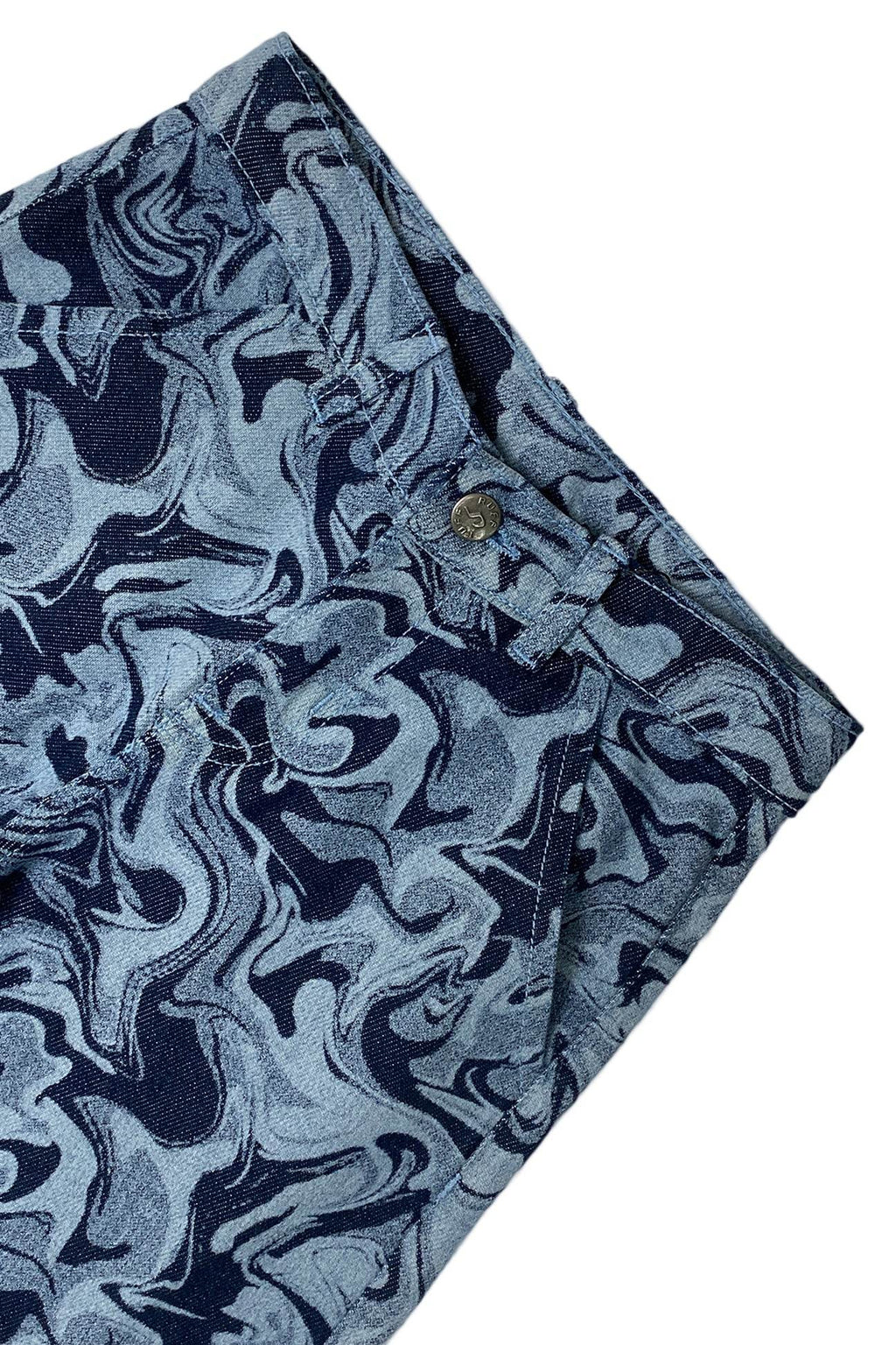 Girls Wide Leg Denim Jeans - Dark - Cute Kids