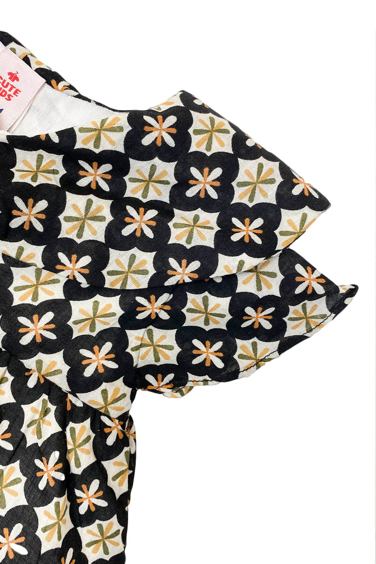 Girls Lawn Frock – Black - Cute Kids