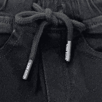 NewBorn Denim Pants - Black