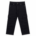 Boys Denim Pants - Black Cargo