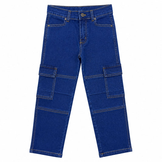 Boys Denim Pants - Mid Wash ( Blue )
