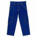 Boys Denim Pants - Dark Shade With Side Pocket