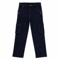 Boys Denim Pants - Black with Side Pockets