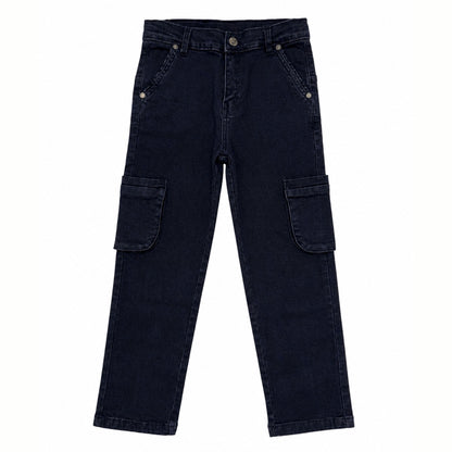 Boys Denim Pants - Mid Wash ( Black)