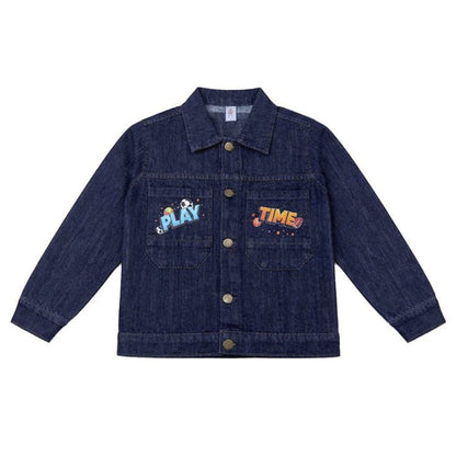 Boys Denim Jacket - Blue & Black