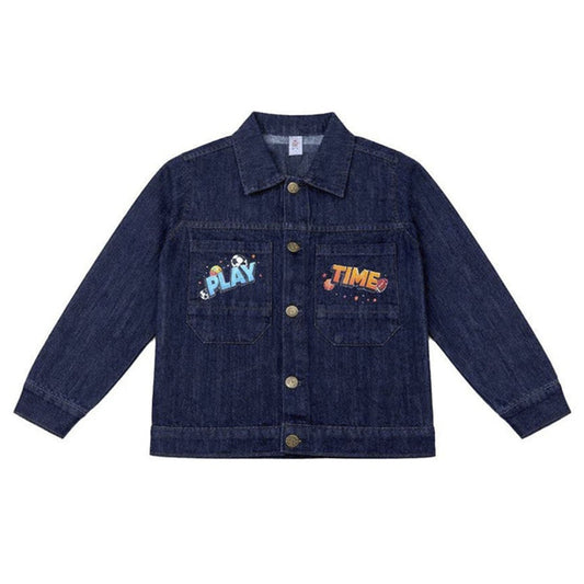 Boys Denim Jacket - Blue & Black