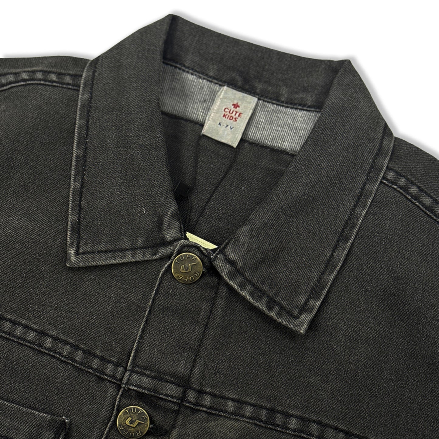 Boys Denim Jacket - Blue & Black