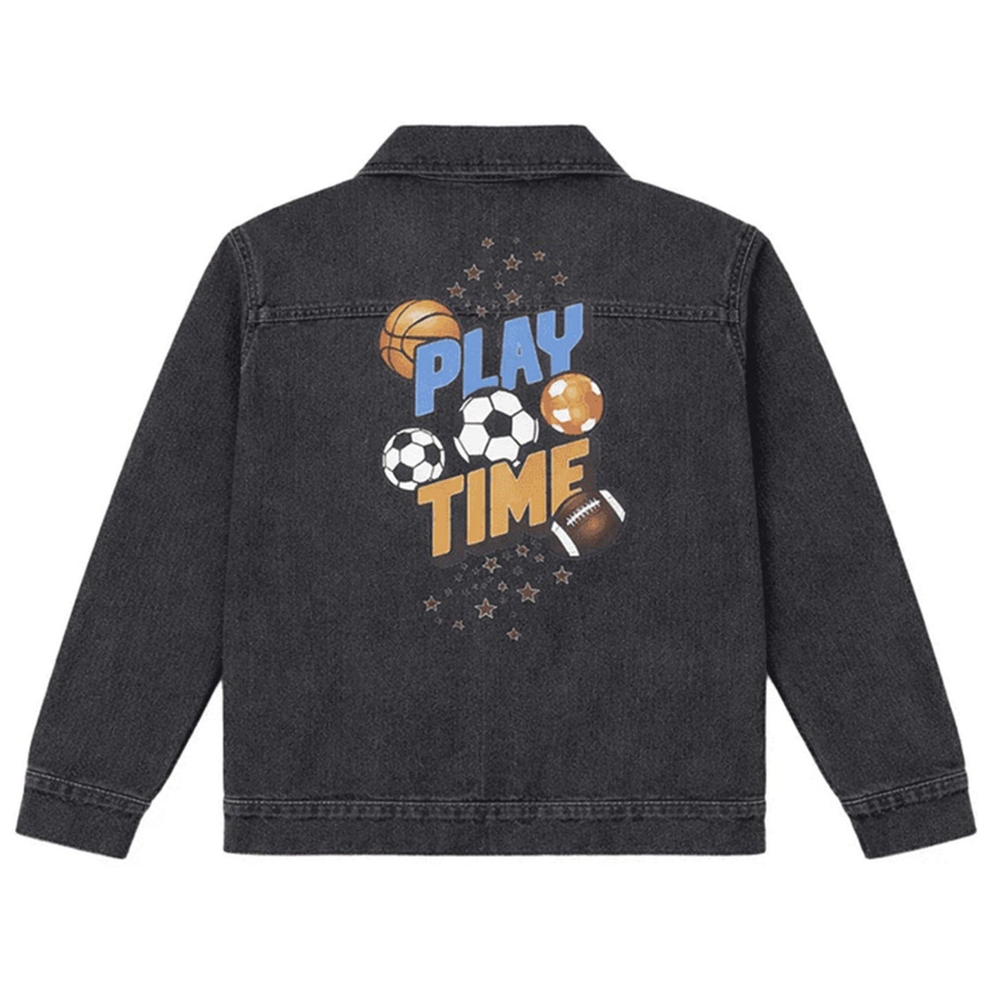 Boys Denim Jacket - Blue & Black