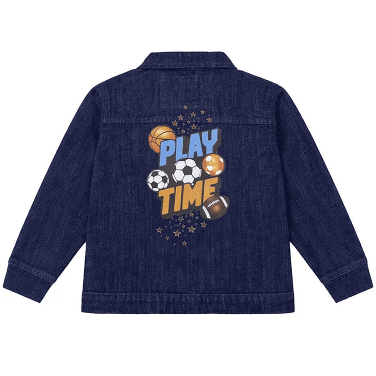 Boys Denim Jacket - Blue & Black