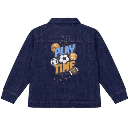 Boys Denim Jacket - Blue & Black