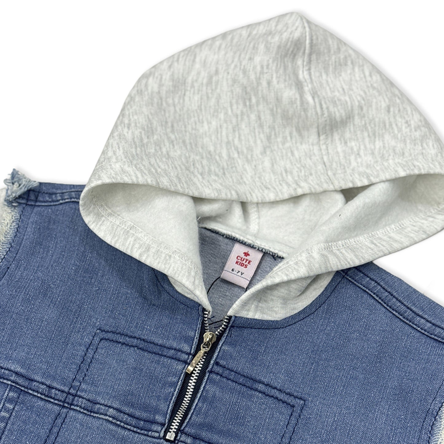 Boys Denim Fleece Jacket