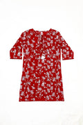 Girls Printed Kurti - Red - Cute Kids