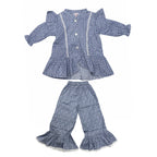 Girls Printed Co-ord Set - Blue