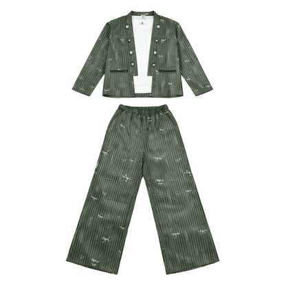 Girls co-ord Set in Green color