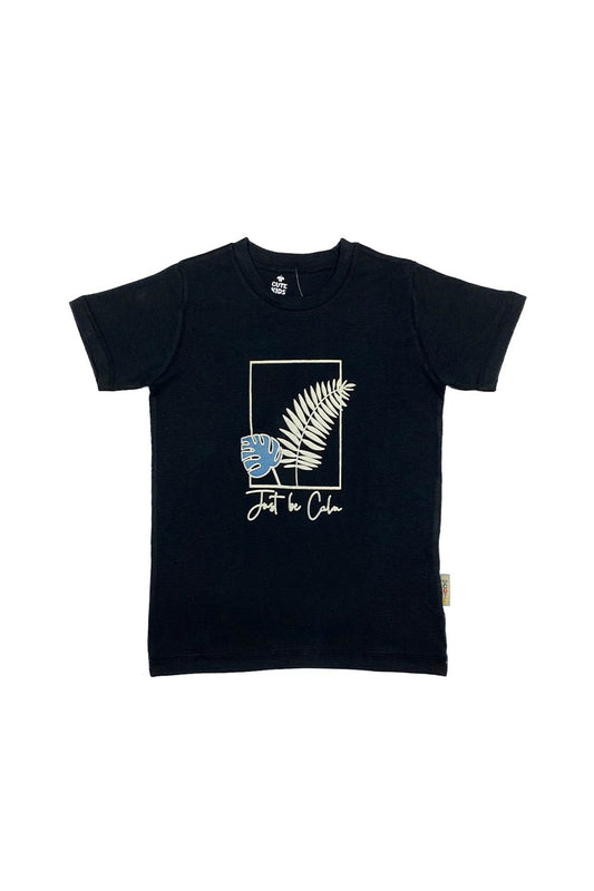 Girl Printed Top - Black - Cute Kids