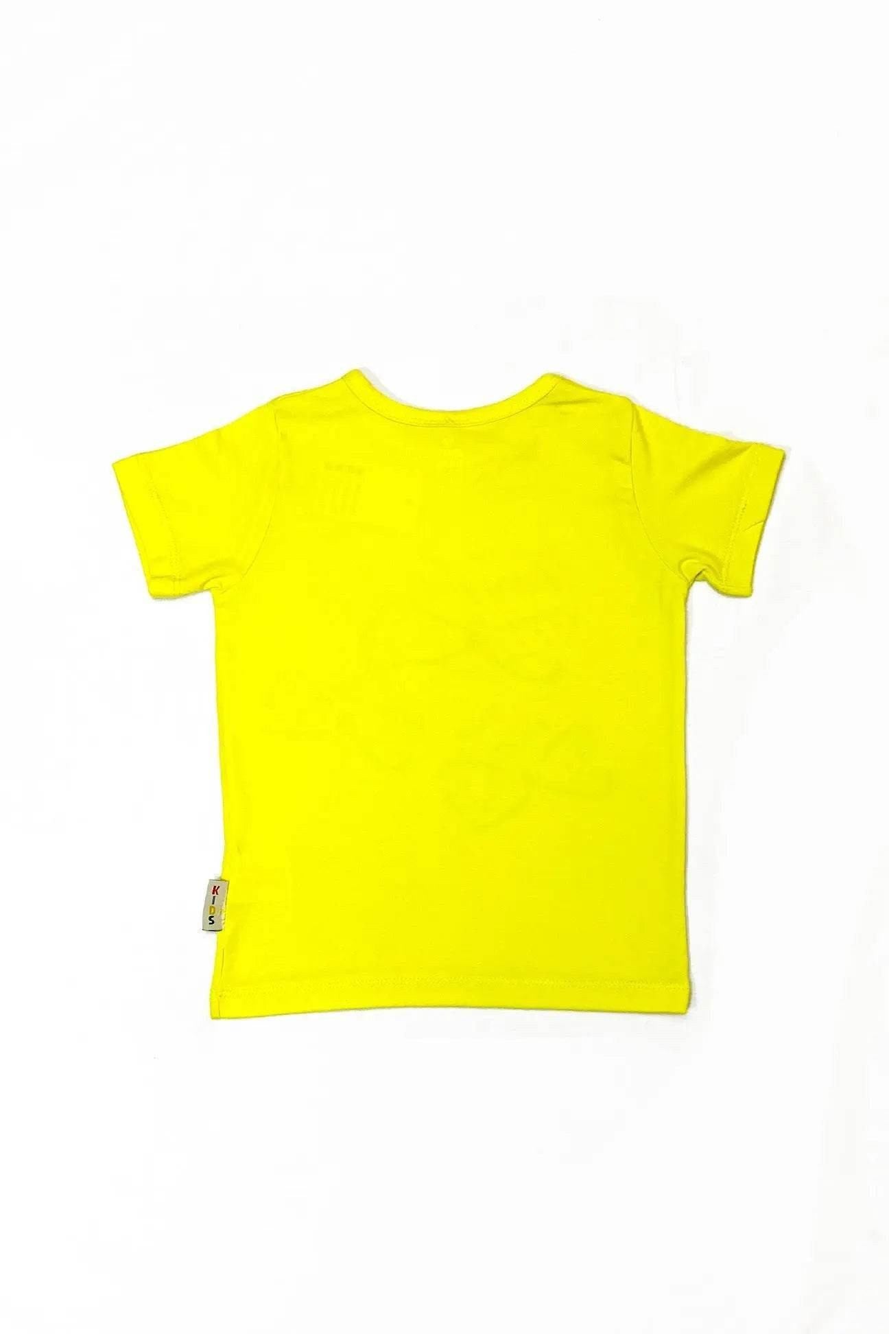 Girl Printed Top - Yellow - Cute Kids