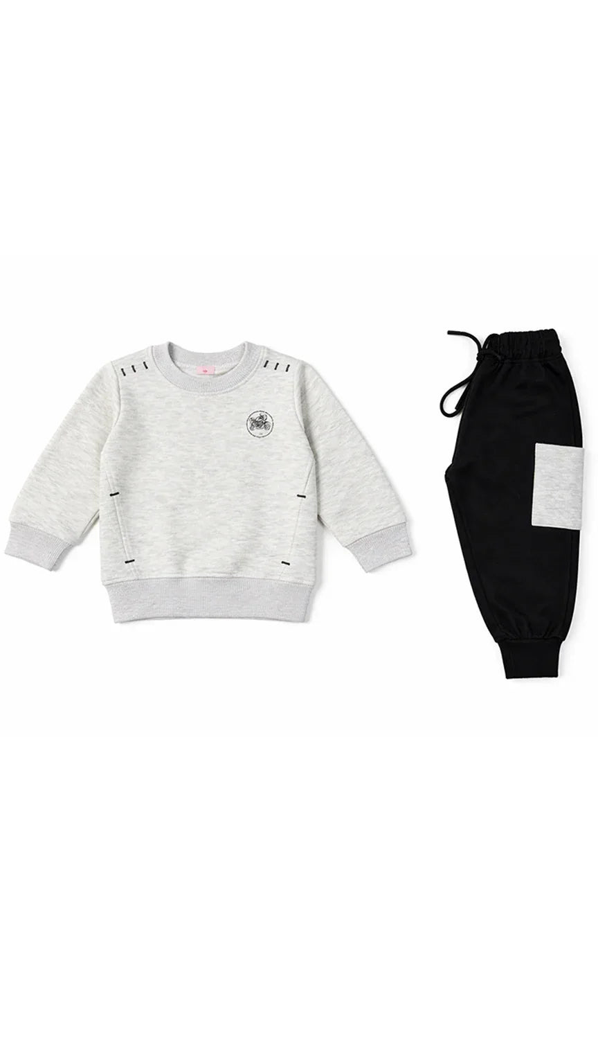 Boys Baba 2 piece Suit - Gray