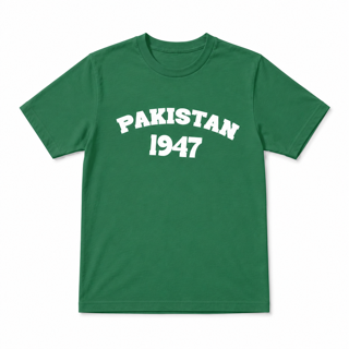 Unisex Pakistan 1947 T-Shirt – Green | Classic Independence Day Edition