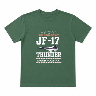Unisex JF-17 Thunder T-Shirt – Green | King of Sky Independence Day Edition