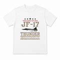 Unisex JF-17 Thunder T-Shirt – White | King of Sky Independence Day Edition