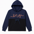 Navy Hooded Fleece Sweatshirt