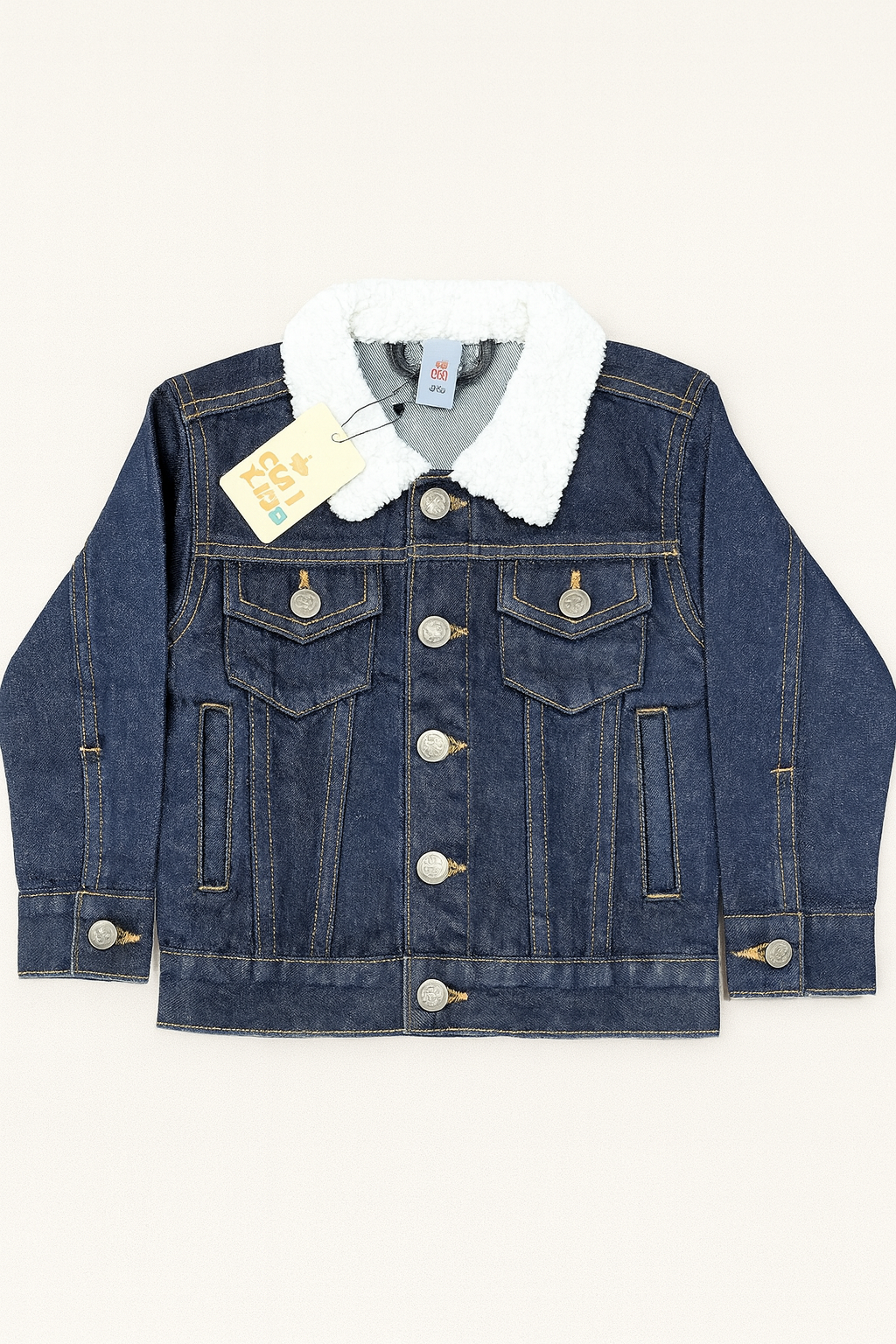 Denim Fur Jacket - Dark Shade