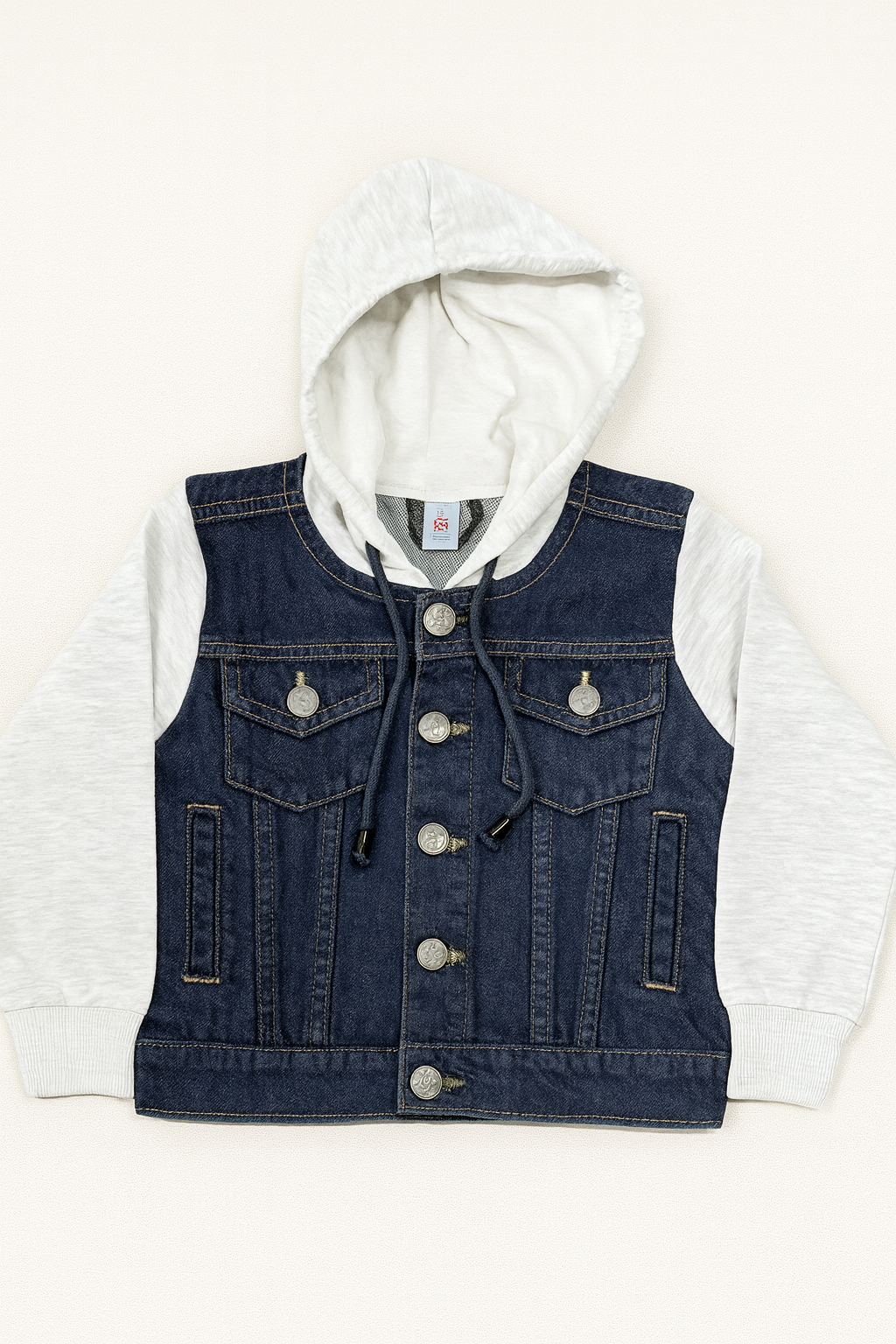 Denim Hooded Jacket - Dark Shade