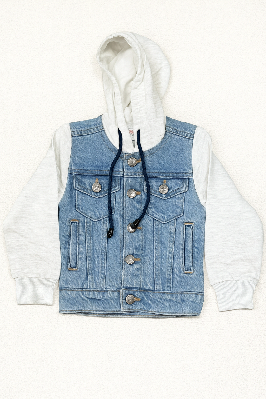 Denim Hooded Jacket - Light Shade