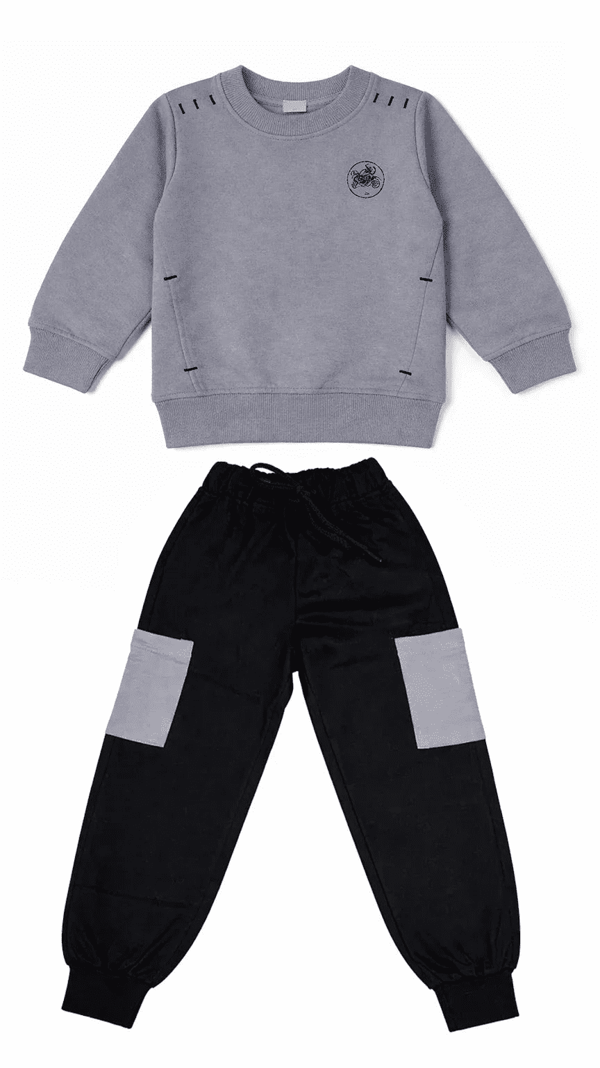 Boys Baba 2 piece Suit - Gray