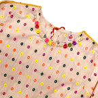 Girls Screen Printed Co-ord Set - Multicolor Circles