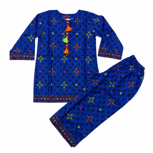 Girls Co-ord Set - Blue