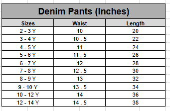 Girls Denim BLACK