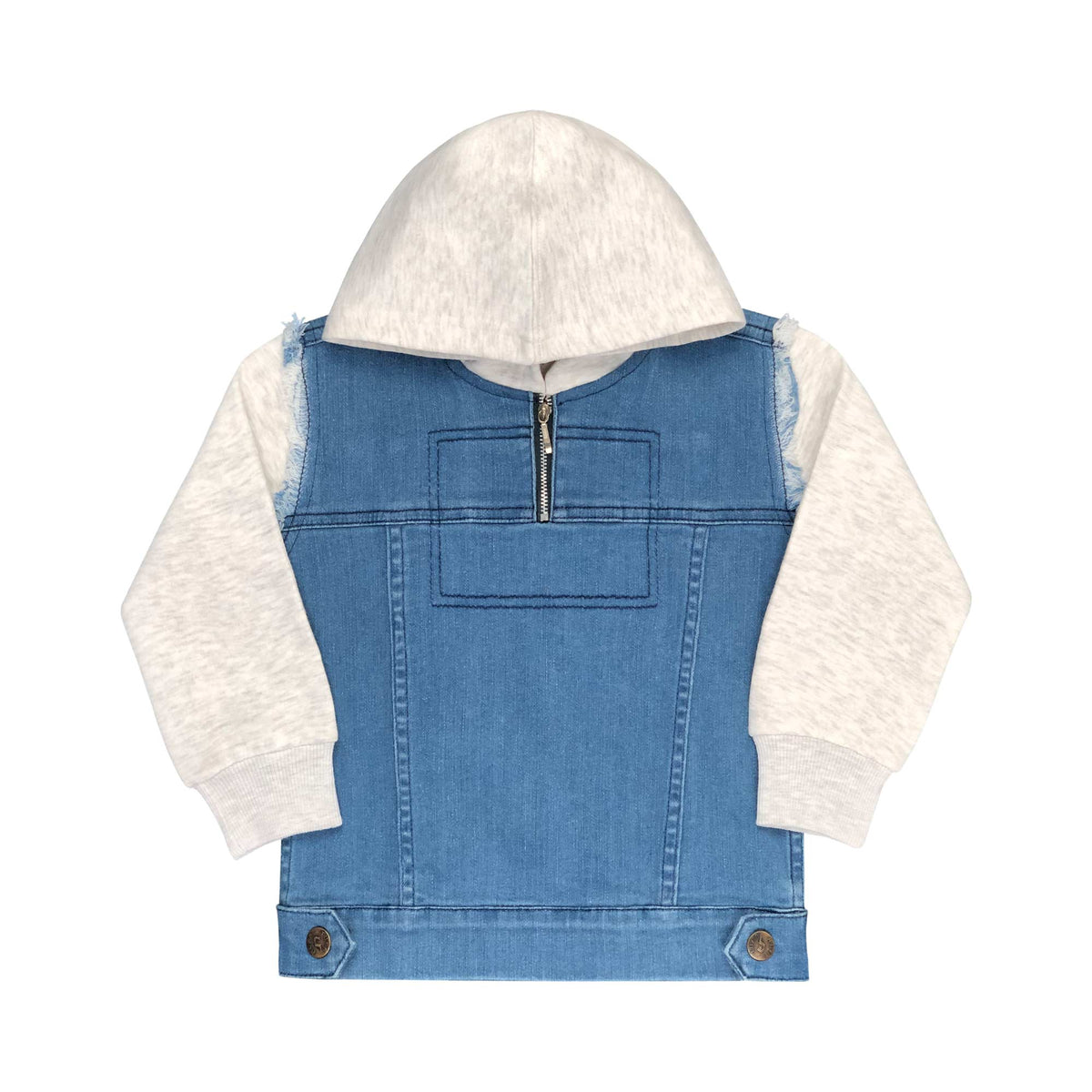 Boys Denim Fleece Hoodie