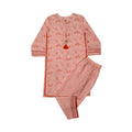 Girls Screen Printed Co-ord Set - Peach