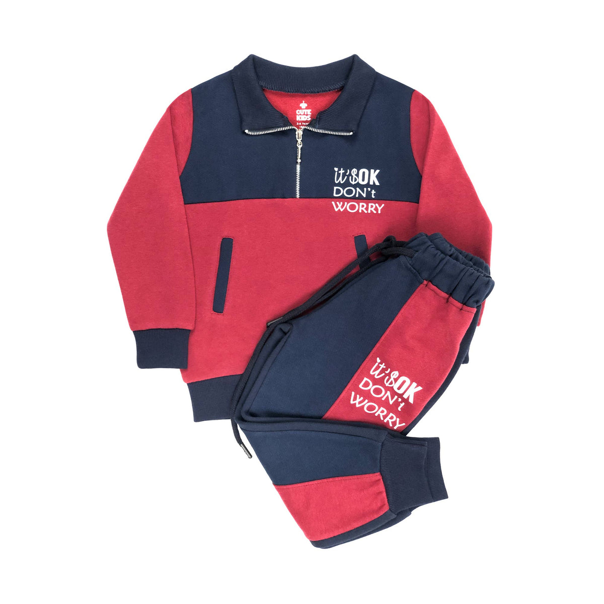 Boys Co-ord Set - RedNavy