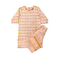Girls Screen Printed Co-ord Set - Multicolor Circles
