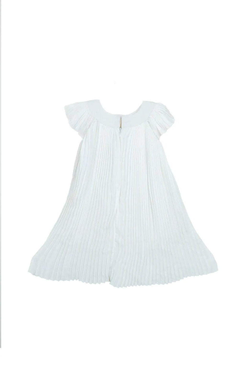 Newborn Bow Frock - White - Cute Kids