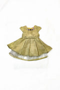 Girls Fancy Frock - Light Almond - Cute Kids