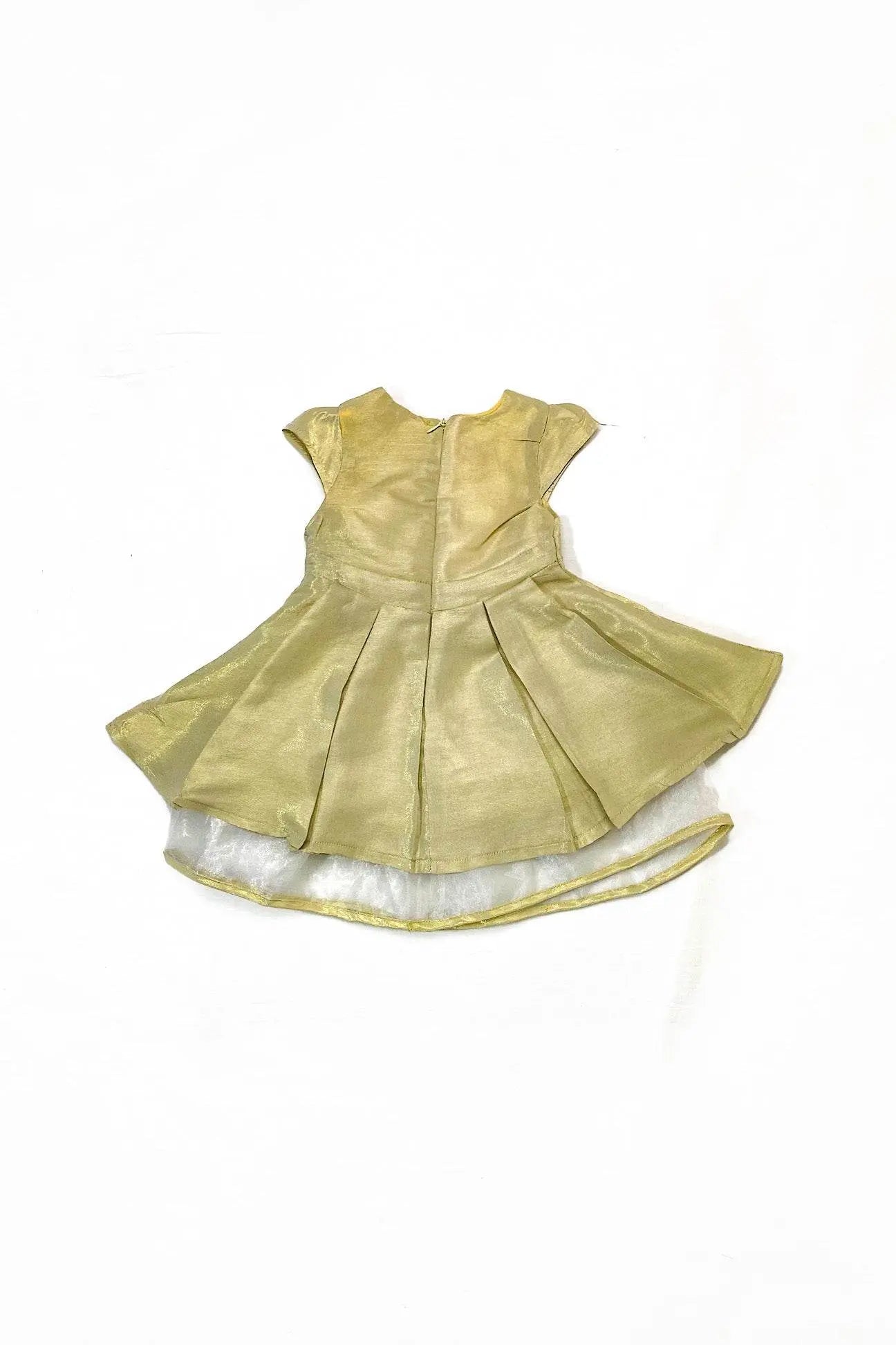 Girls Fancy Frock - Light Almond - Cute Kids